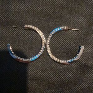 Swarovski hoop earrings